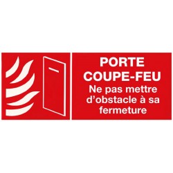 Pictogramme PORTE COUPE-FEU 300x120mm