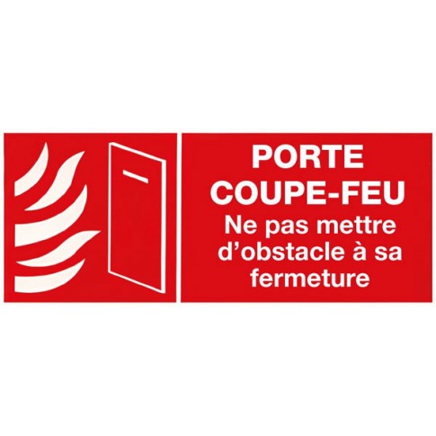 Pictogramme PORTE COUPE-FEU 300x120mm