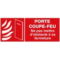 Pictogramme PORTE COUPE-FEU 300x120mm