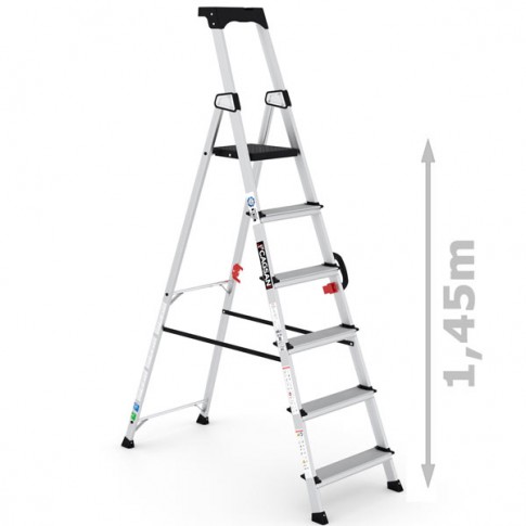 scabeau Aluminium 6 marches Professionnel CAGSAN HA105