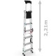 Escabeau Aluminium 6 marches Professionnel CAGSAN HA105