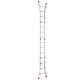 Echelle Multifonctions 4x4 4.17m en aluminium évasée CAGSAN