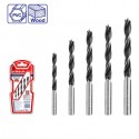 Coffret 5 mèches à bois 3-8mm EMTOP