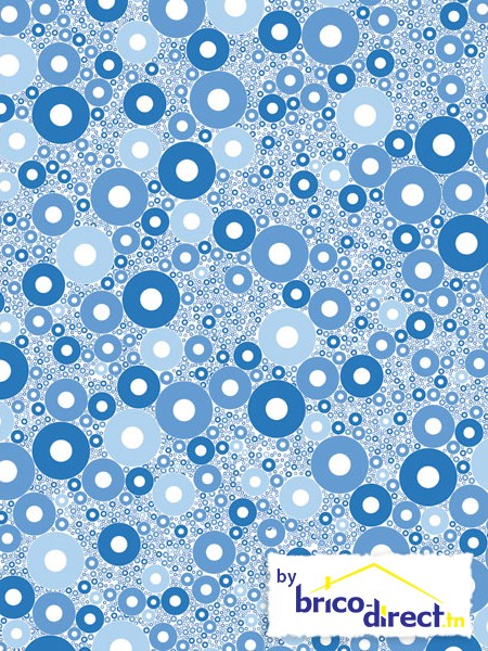 588 Blue Circles Decopatch Sheet